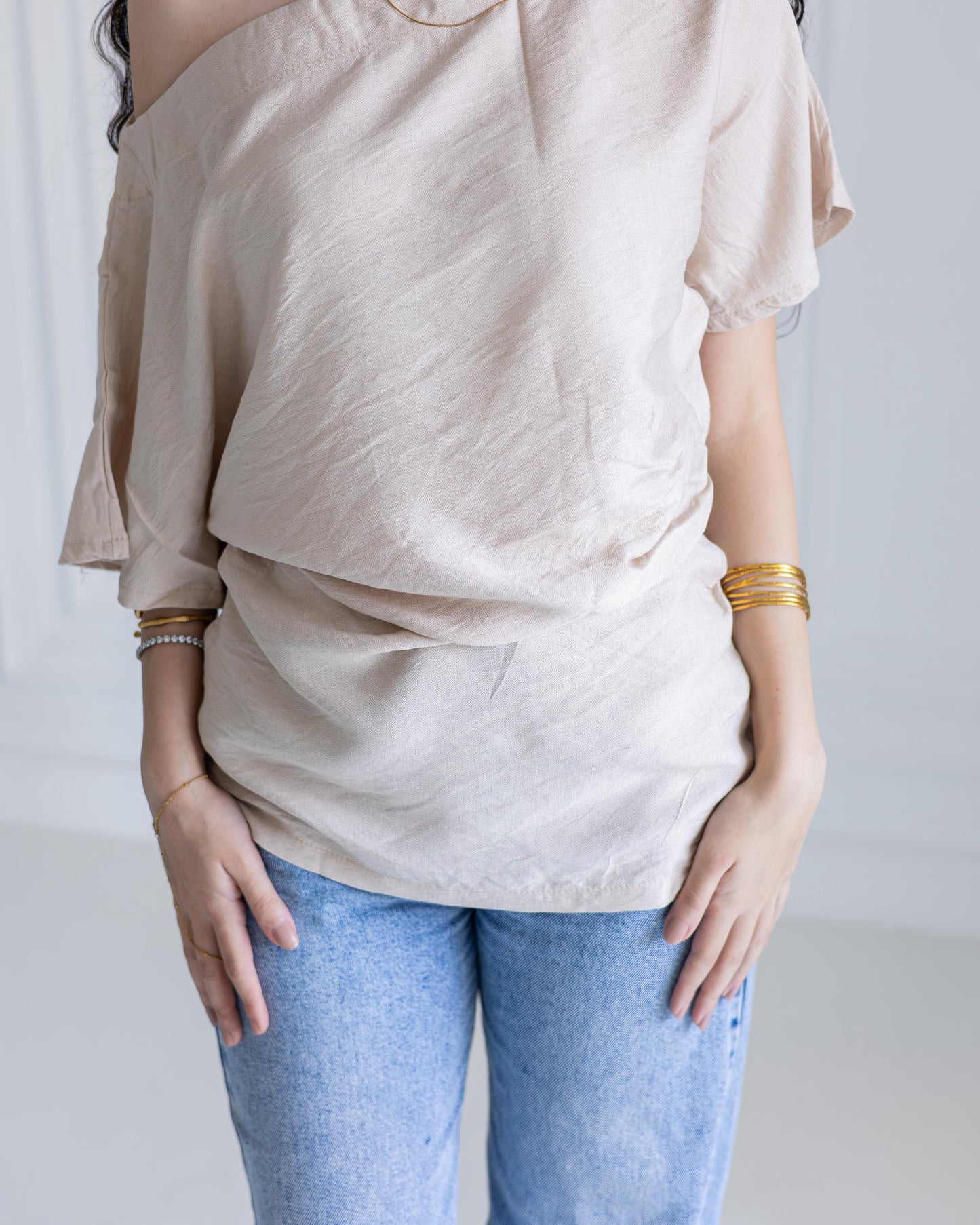 Selena Top in beige