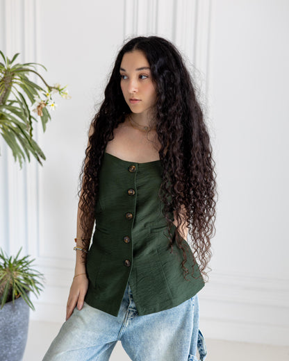 Lina Vest n olive